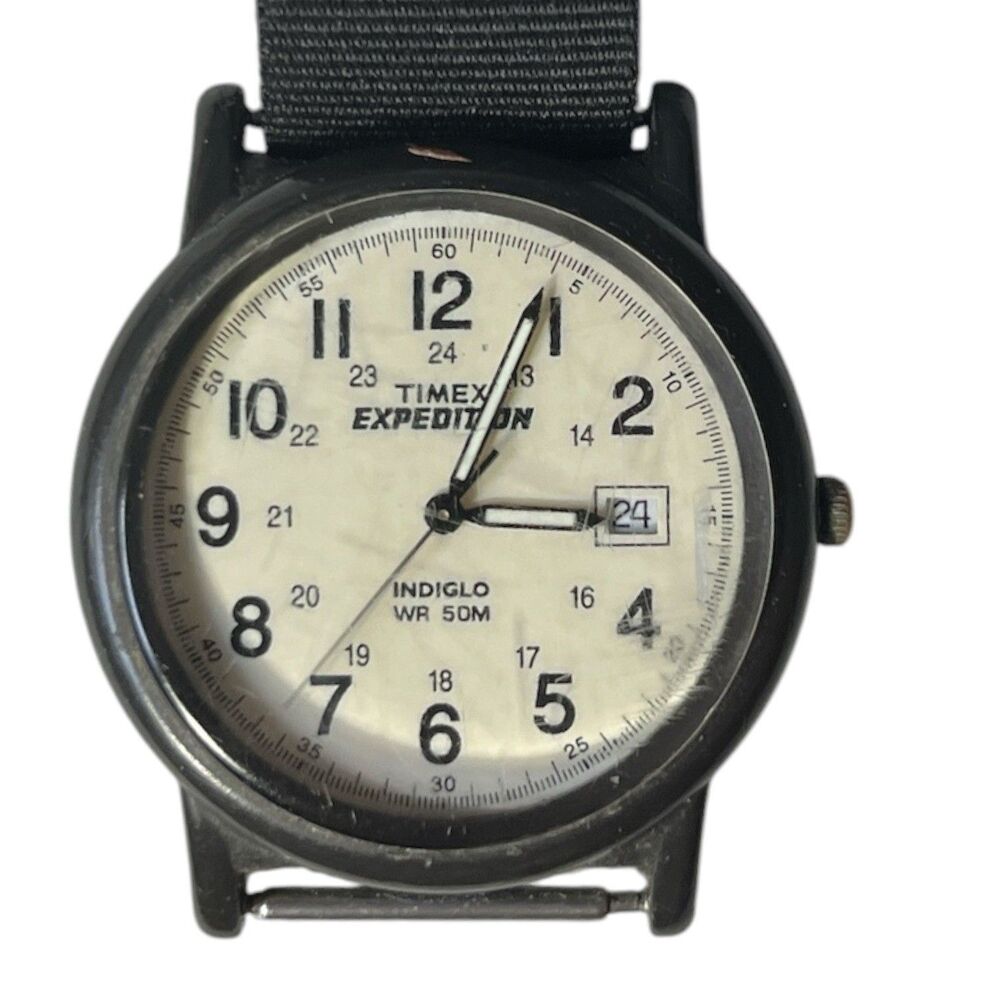 Timex Expedition Scout Men’s Analog Watch Indiglo 40mm New Battery Working READ
